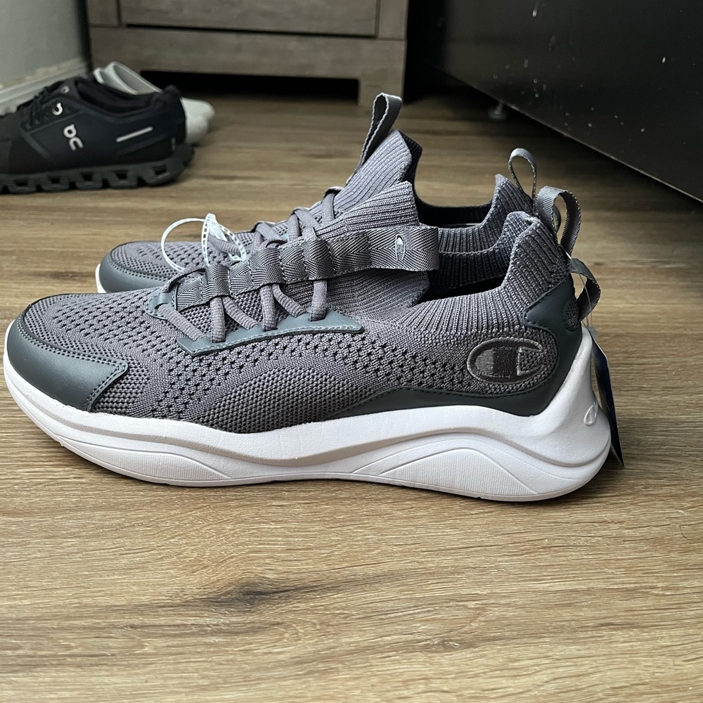 Champion Gray Knit Sneakers